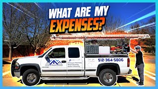 Day to Day EXPENSES with running my PRESSURE WASHING BUSINESS