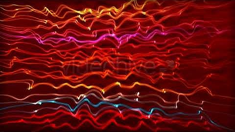 Red Curly Flowing Lines - motion graphics video