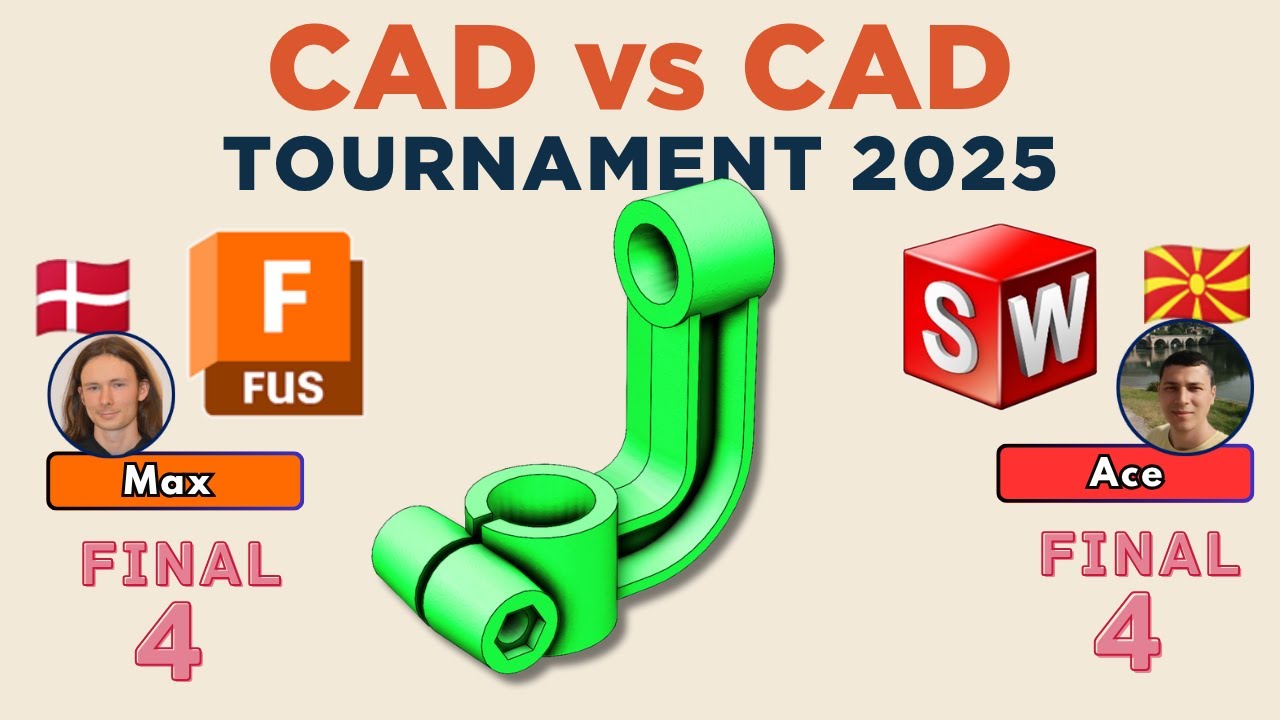 Турнир CAD против CAD — ПОЛУФИНАЛ 2025 ГОДА! — FUSION против SOLIDWORKS
