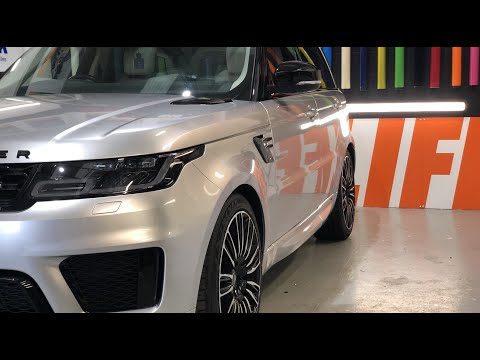 Range Rover Sport Full Wrap With Door Shuts & Returns - Oracal 970 Silver Lake