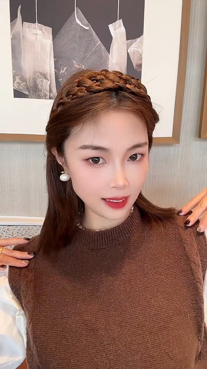 Must-have hair accessories for goddesses#Hairband with braids#HairCorrect way to wear hoops