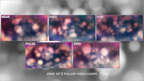Soft Warm Bokeh Loops (5-Pack) | Motion Graphics - Videohive template