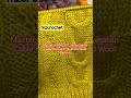 Master the Art of Luxury Italian Cable Knit: DIY Mustard Wool Pattern #knitting #crochet
