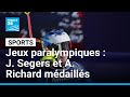 Ref:x4eENSQ8rVc Jeux paralympiques�: jules segers et aur�lie richard m�daill�s en ski alpin   france 24