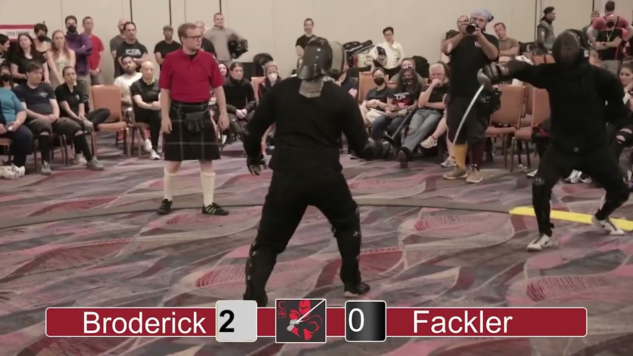CombatCon 2022 HEMA Saber Gold Finals