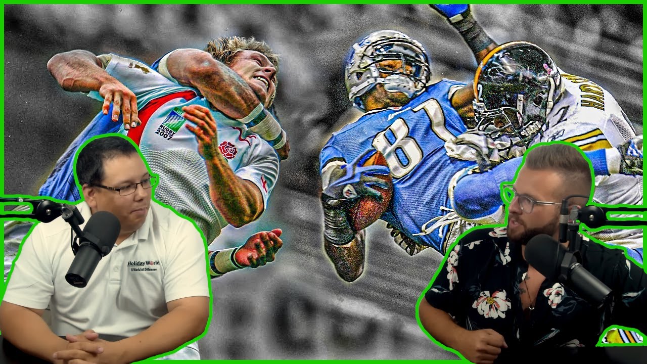 Americans React To Rugby vs American Football Big Hits, Collisions