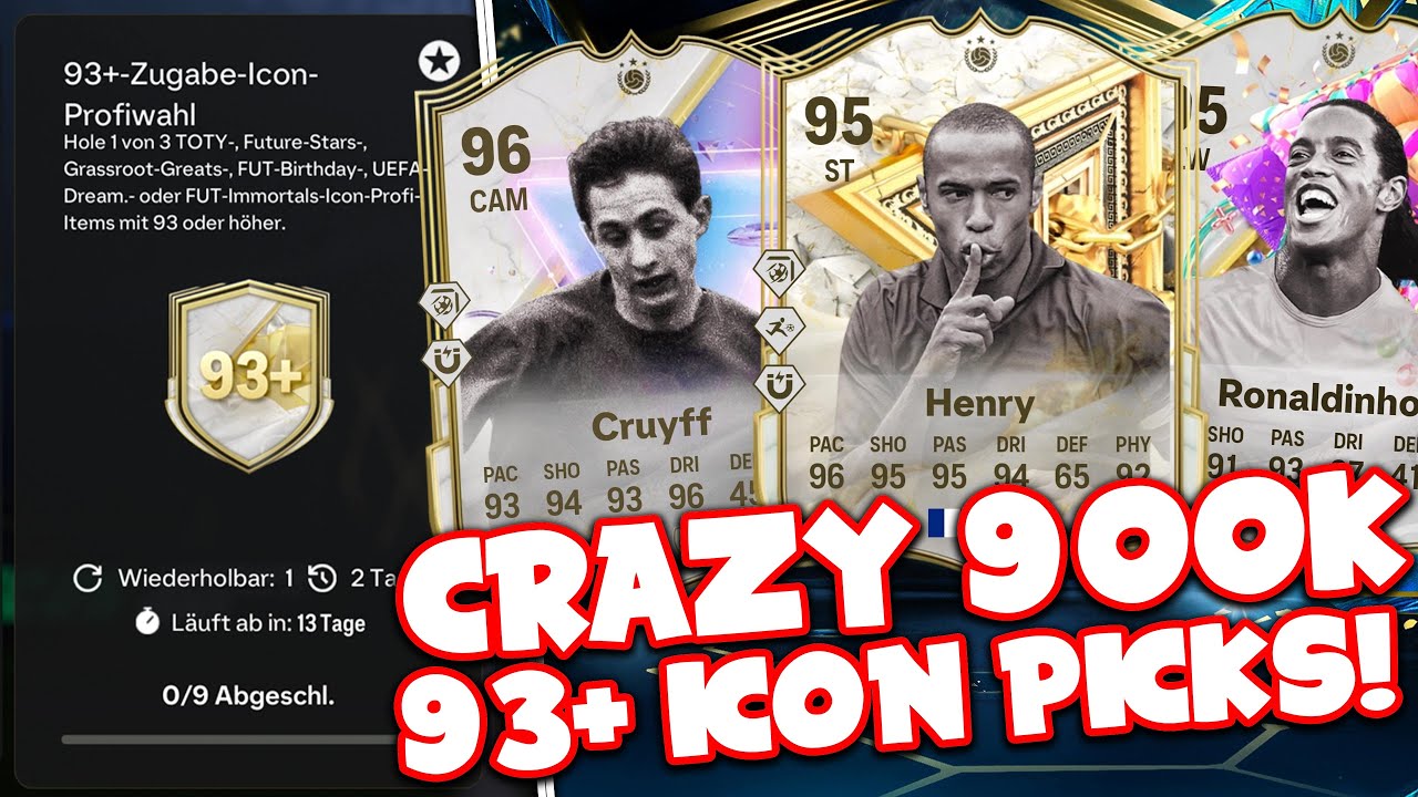 CRAZY 900K 93+ ICON PICKS! DOCH LOHNT ER SICH?! in EA FC 25