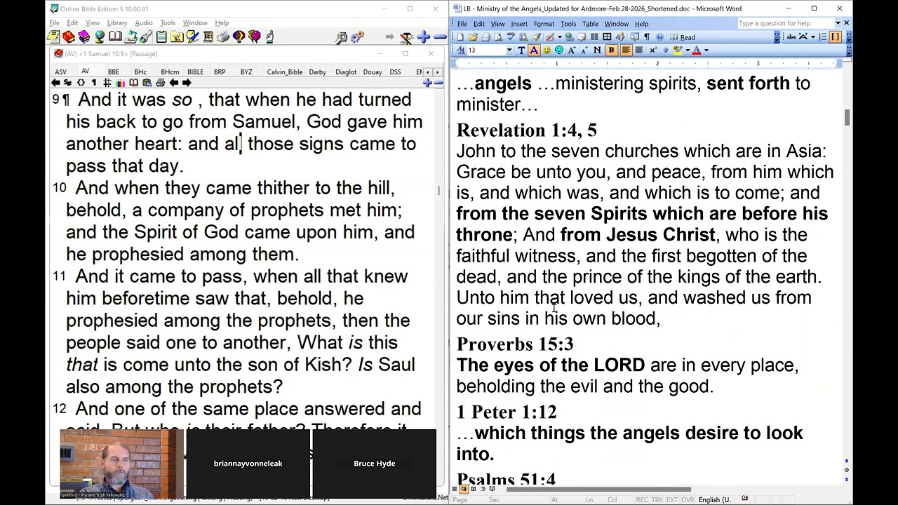 The Ministry of the Angels - Sermon by Lynnford Beachy on 2-28-26