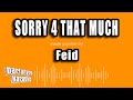 Feid Sorry 4 That Much Versión Karaoke mp3