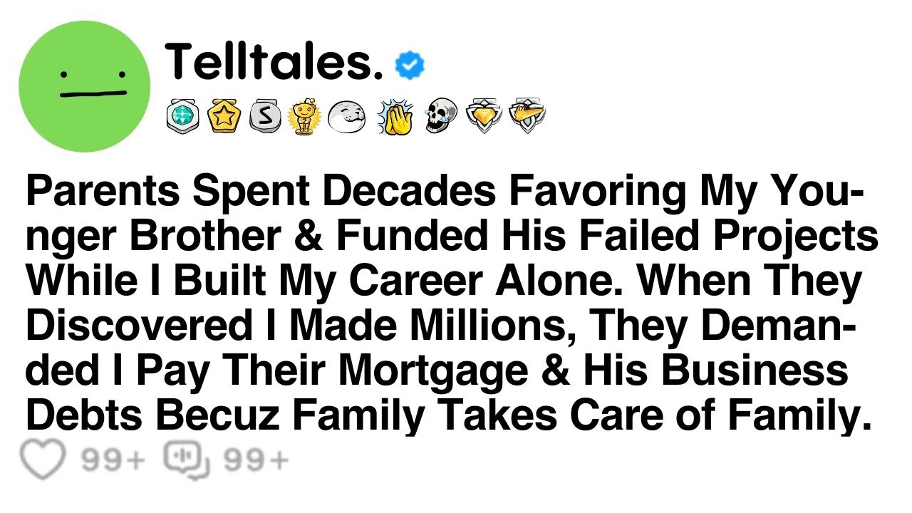 Parents Spent Decades Favoring My Younger Brother and Funded His Failed Projects While I Built My..