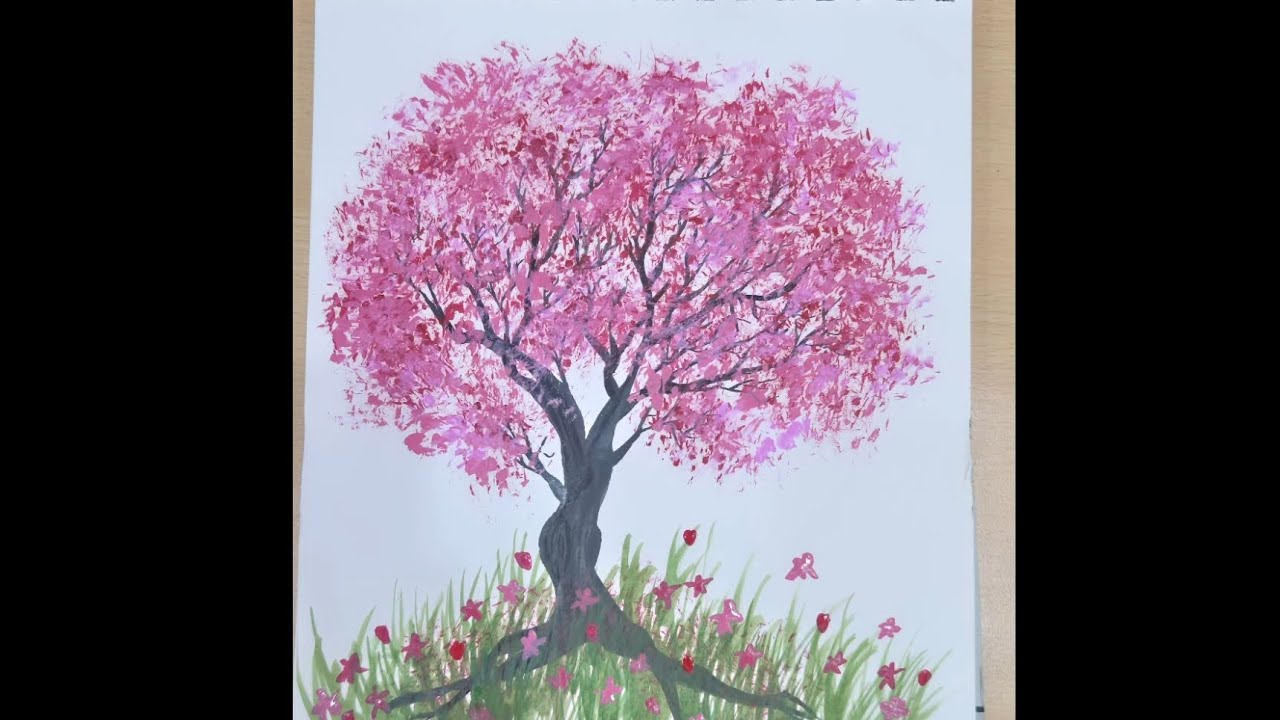 How to make Cherry blossom tree. - YouTube