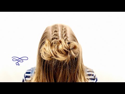 rope twist,messy buns,short hair,little girls,easy,fun,fast,teenage styles,school styles,back to school,picture day,party,cool,braids,sweet,pretty,stylish,mid length hair,church,combo,ldthairstyles,ldt,Learn Do Teach Hairstyles,Kerry and Graycie