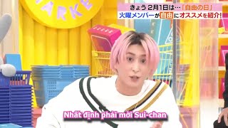 Idol Daisuke Sakuma cố hết sức để Suisei xuất hiện trên TV (Hololive Vietsub)