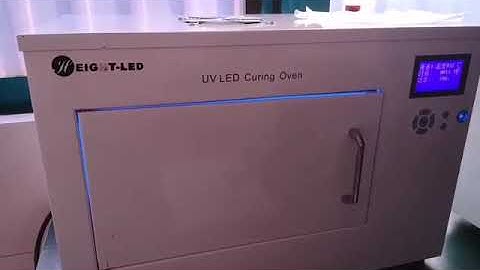 demonstration of UV cure oven  - wafer tape curing