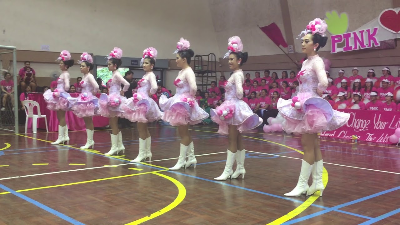 กองเชียร์สีชมพูงานกีฬาสีรพ.พระมงกุฏ