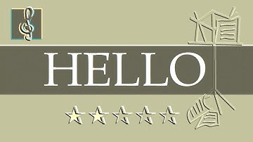 Video sheet music - OMFG - Hello (Guitar chords)