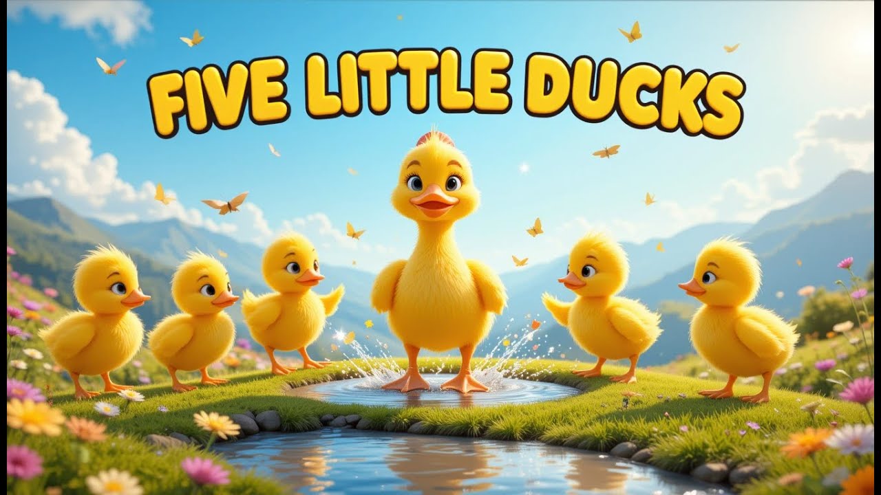 FIVE LITTLE DUCKS 2 – CUTE DUCKLINGS RETURN | TODDLER SONGS & NURSERY RHYMES