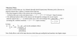 Monetary Policy in Flexible Exchange Rate Regime | Chapter 20 - Blanchard