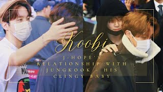 j-hope's relationship with jungkook, his clingy baby