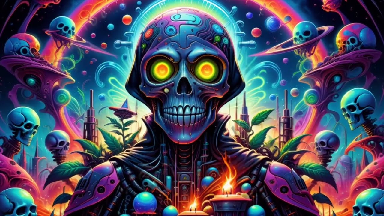 Progressive Psytrance   The Mechanic Stable Diffusion  Space Weed THC mix 2024