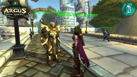 Alleria Windrunner and Turalyon in Stormwind - Valley of Heroes in patch 7.3.5