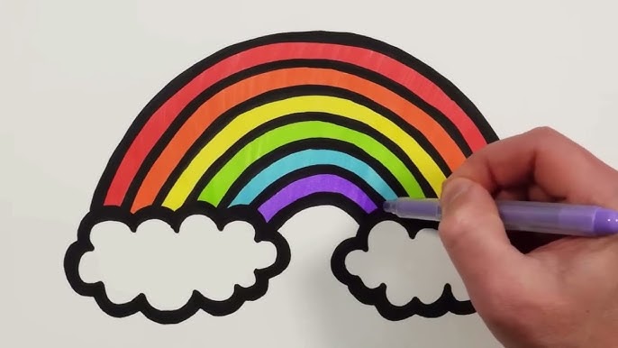 How to Draw a Rainbow for Kids - Really Easy Drawing Tutorial