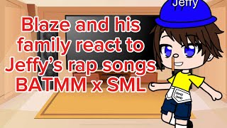 Me and my family react to Jeffy’s rap songs (There are 3) BATMM x SML *CUTE BUNNY JEFFY!! 😍*