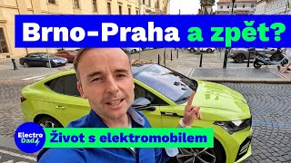 Zvládne elektrická Škoda Enyaq Coupé 390 km Brno-Praha a zpět na jedno nabití? | Electro Dad # 380