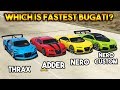 Gta 5 online  thrax vs nero vs nero custom vs adder which is fastest bugati