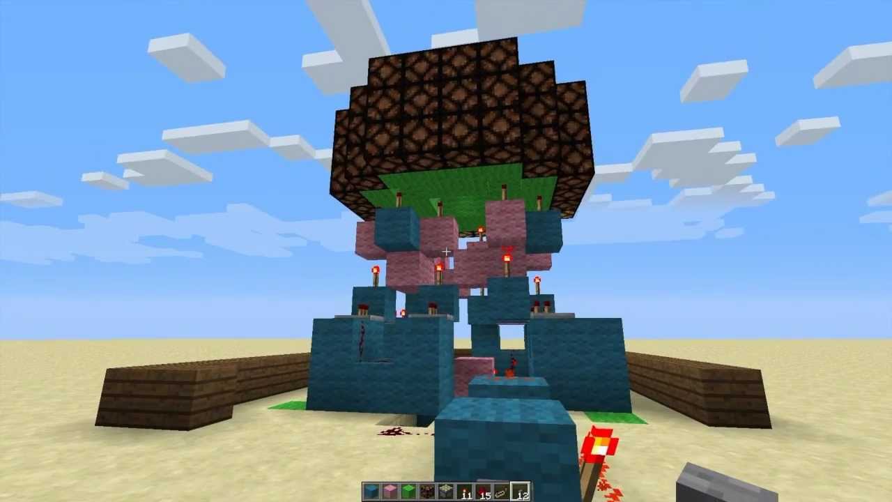 Minecraft Revolving Redstone Lamp Lighthouse Tutorial YouTube