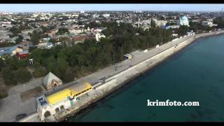 Евпатория историческая часть набережная Терешковой Крым часть 1 с высоты птичьего полета