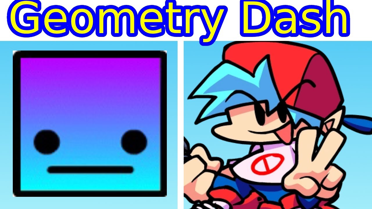 Friday Night Funkin' - Geometry Dash - FNF MODS [VERY HARD] - YouTube