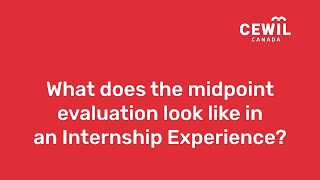Internship - What to expect from the midpoint evaluation