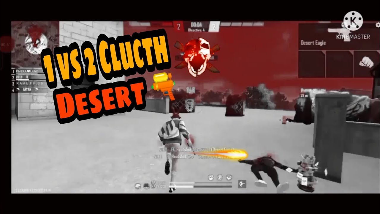 1 vs 2 clutch with desert eagle headshot 😈|| Last video of gameplay 😢 ...