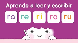 Video thumbnail of "Aprender a leer las sílabas ra re ri ro ru"