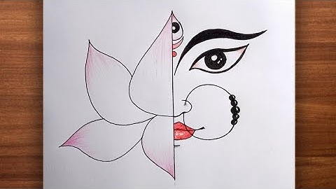 Durga Maa Drawing || How to draw Maa Durga || Easy Durga Devi Drawing || Durg Puja Drawing 