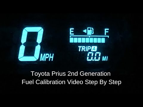 Toyota Prius 2nd Gen Calibrating the Fuel Gauge (Reset)