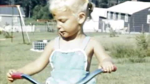 1960 Lori and Fern backyard in Holbrook