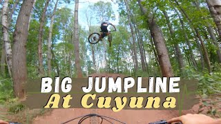 Cuyuna Lakes Mountain Bike Trails - Hitting the big jumpline and skills area