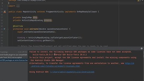 Failed to install the following Android SDK packages as some licences have not been accepted.