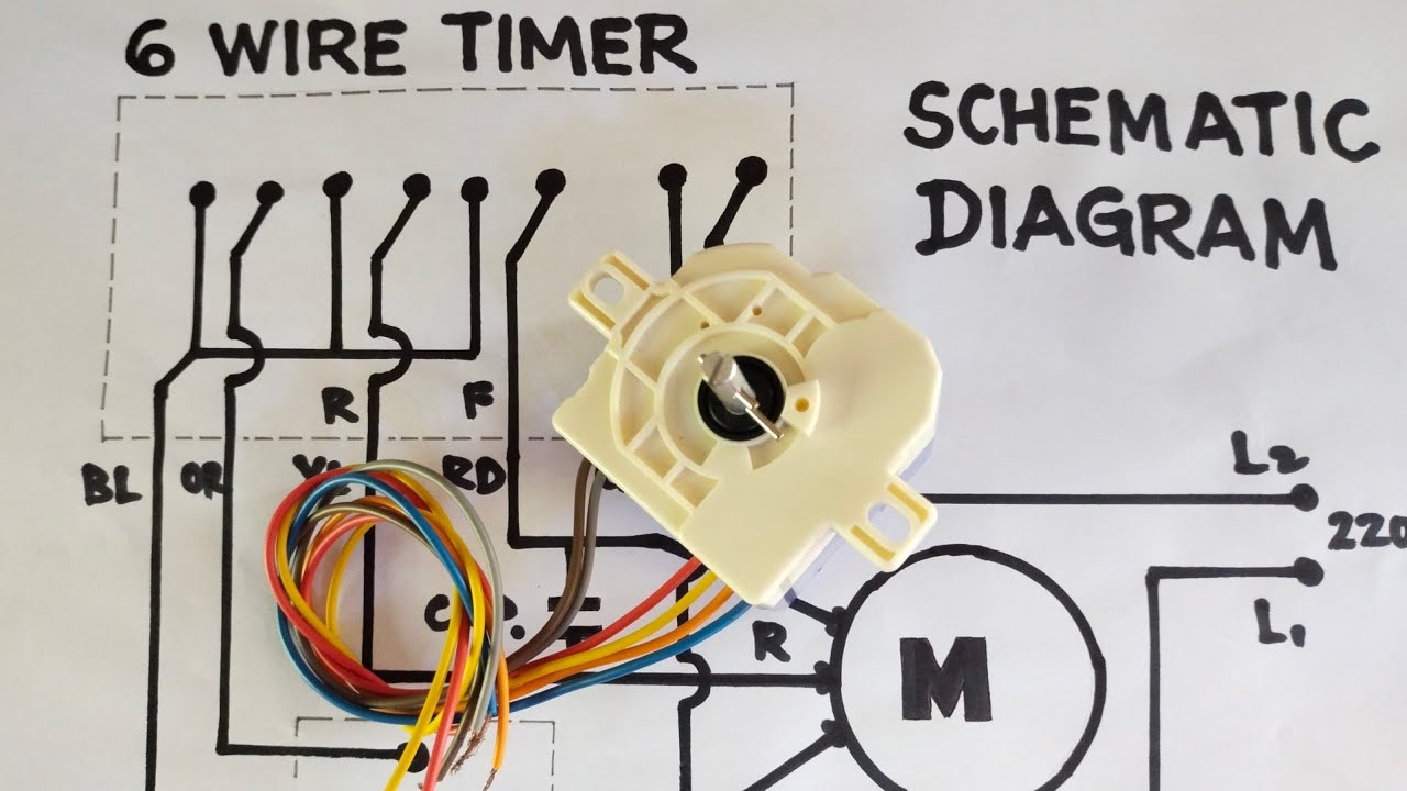 WASHING MACHINE: 6 WIRE TIMER SCHEMATIC DIAGRAM - YouTube