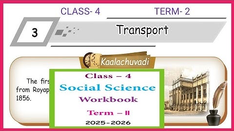 Transport, Class- 4, Social Science workbook answers 