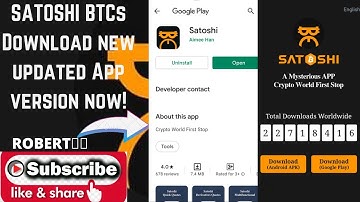 Satoshi Coin Miner App Update (How to download the new App version with new features)