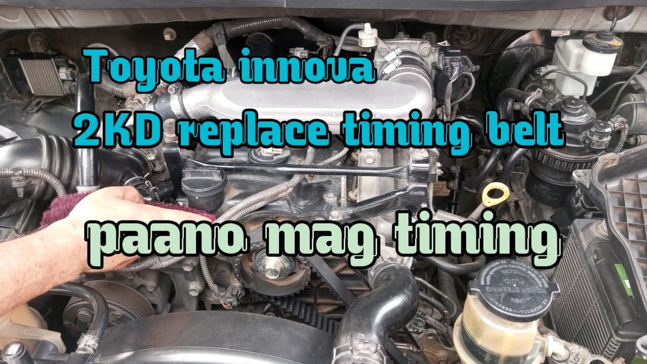 Toyota Innova 2kd replace timing belt - YouTube