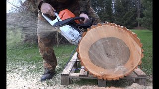 STIHL MS 362 CM - Chainsaw - zprovoznění pily, přepínání zimní - letní provoz, napnutí řetězu, test