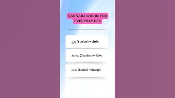 Kannada words for Everyday use | Learn Kannada | Talk Fluent