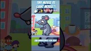 Tiny Mouse vs Giant Mouse Transformation ✨🐭 Funny Bottle Feeding Magic Adventure for Kids