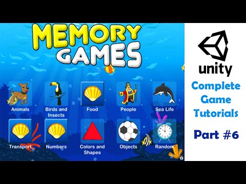 Memory Game Unity Part #6 | Brain Game - Picture Match | Unity Game Tutorial