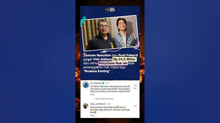 Vidi Aldiano digugat 24M dan sita rumah atas pelanggaran hak cipta "Nuansa bening" #beritaterkini