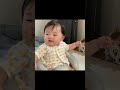 食べる前から喜んでてかわいい🥺/Cute Baby Excited To Eat Food #Shorts